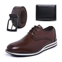 Sapato Social Casual Masculino Oxford Premium + Carteira + Cinto Sapato Social Casual Masculino Oxford Premium + Carteira + Cinto