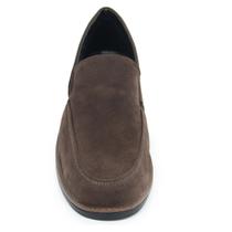 Sapato Social Casual Nobuck Chocolate Elástico Br2 Footwear