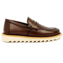 Sapato Social Casual Oxford Derby Masculino Tratorado Mocassim Estilo Italiano Inglês