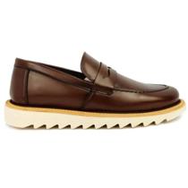 Sapato Social Casual Oxford Masculino Tratorado Derby Estilo Italiano Loafer