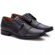 Sapato Social Confort Masculino em Couro Natural 100% Bovino Rf 016