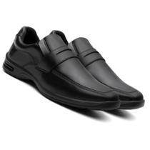 Sapato Social Confortavel Masculino Ortopedico Couro Macio Anti Stress