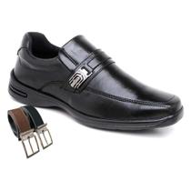 Sapato Social Conforto Masculino Fivela Confortavel + Cinto (Cft25170) Sapato Social Conforto Masculino Fivela Confortavel + Cinto (Cft25170)