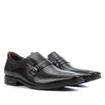 Sapato Social Couro Democrata Pointer Hi Soft Masculino Preto