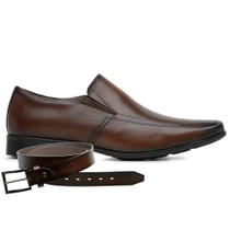 Sapato Social Couro Jota Pe Marrom Winner + Cinto 45007 Sapato Social Couro Jota Pe Marrom Winner + Cinto 45007