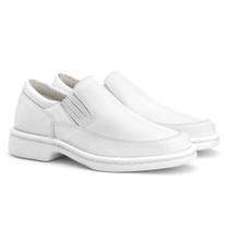 Sapato Social Couro Masculino Elástico Liso Casual Conforto