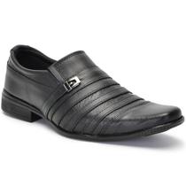 Sapato Social Couro Masculino Fivela Sola Borracha Conforto