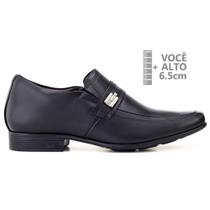 Sapato Social Couro Masculino Jota Pe Grow Air Winne - Preto