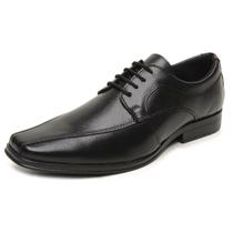 Sapato Social Couro Premium Masculino Cadarço Trabalho Garçom Pastor Segurança Conforto Resistente
