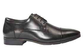 Sapato Social Couro Preto Air Walker - Cód 85052