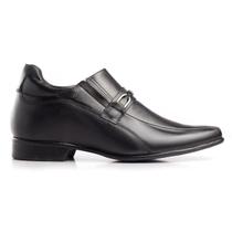 Sapato Social Couro Rafarillo Masculino Elástico Salto 7cm