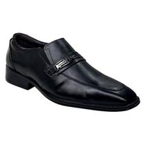 Sapato Social Couro Sandalo Foreman Fivela Masculino Preto