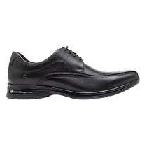 Sapato Social de Couro Masculino Democrata Air Spot 448026-003 Preto