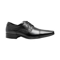 Sapato social democrata derby cap toe metropolitan aspen preto