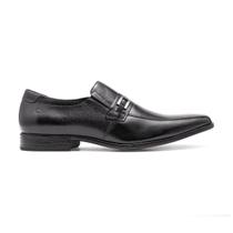 Sapato Social Democrata Metropolitan Prime Preto Elástico