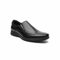 Sapato Social Democrata Smart Comfort Masculino Couro Preto - Sapato Social Democrata Smart Comfort Masculino Couro Preto -