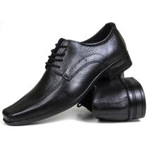 Sapato social em couro masculino original sola macia e confortavel