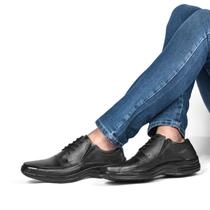 Sapato Social Executivo Estilo Sapatênis Masculino Confortável Bico Quadrado
