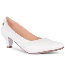 Sapato Social Feminino Scarpin Salto Baixo Confortavel