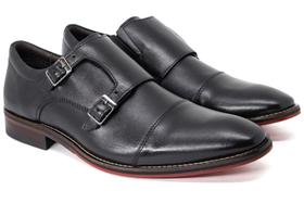 Sapato Social Ferracini Caravaggio Couro com Fivela