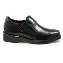 Sapato Social Ferracini Com Ziper Urban Way Couro 6629 - Preto