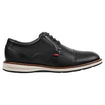 Sapato Social Ferracini kingston Easy Masculino Couro Preto