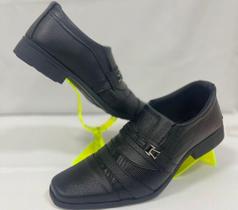 Sapato Social Foots-Shoes 113 material sintético Antiderrapante Super Leve e Confortável (10023)