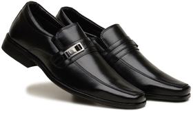 Sapato Social Forma Alongada Maxx Conforto Masculino Cor Preto Ref 70.154 Sapato Social Forma Alongada Maxx Conforto Masculino Cor Preto Ref 70.154