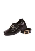Sapato Social Infantil Menino Verniz com Cinto Preto 28 ao 32