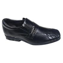 Sapato social infantil preto pedshoes macio leve confortável