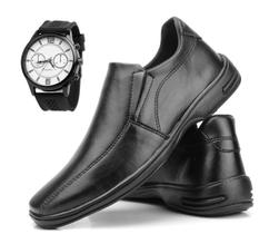 Sapato Social italiano Masculino + Relogio