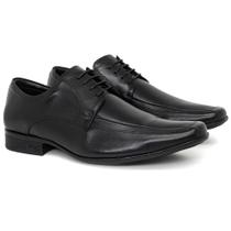 Sapato Social Jota Pe Couro Confortável Cadarço Airbag