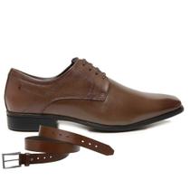 Sapato Social Jota Pe Marrom Air Vicenzo + Cinto 89200 Sapato Social Jota Pe Marrom Air Vicenzo + Cinto 89200