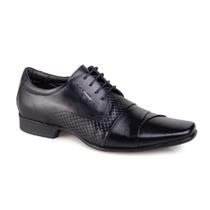 Sapato Social Kit Rafarillo Couro Preto- Preto 79382 Sapato Social Kit Rafarillo Couro Preto- Preto 79382