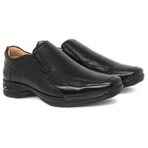 Sapato Social Liso Jota Pe 3D Sofr Couro Conforto Sapato Social Liso Jota Pe 3D Sofr Couro Conforto