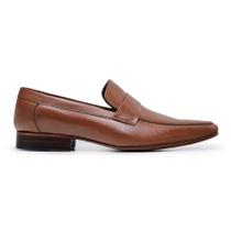 Sapato Social Loafer em Couro Cor Caramelo Sapato Social Slip On