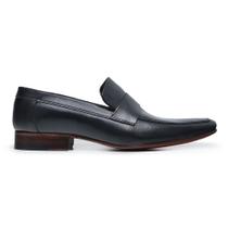 Sapato Social Loafer em Couro Cor Preto Sapato Social Slip On