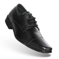 Sapato social marrom preto masculino para trabalho com cadarço