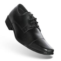 Sapato Social Masculino Bico Fino Alongado Estilo Italiano Cadarço Trabalho Preto e Marrom Sapato Social Masculino Bico Fino Alongado Estilo Italiano Cadarço Trabalho Preto e Marrom