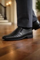 Sapato Social Masculino Bico Fino Elegante Confortável Perfeito Para Festa Trabalho