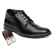 Sapato Social Masculino Botinha com Cadarço + Cinto (G45043-44) Sapato Social Masculino Botinha com Cadarço + Cinto (G45043-44)