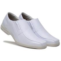 Sapato Social Masculino Branco Enfermagem Medico Farmacêutico (G80002)