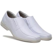 Sapato Social Masculino Branco Enfermagem Medico Farmacêutico (Ref.G80002)