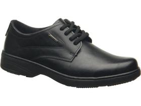 Sapato Social Masculino Cadarço Couro Preto Pegada 121271-01
