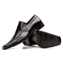 Sapato Social Masculino Calce Fácil Bico Quadrado Costura Reforçada