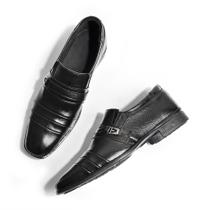 Sapato Social Masculino Calce Facil Elegante Confortável Couro Palmilha Gel antiderrapante