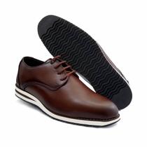 Sapato Social Masculino Casual Esporte Fino Oxford Sapatênis Confortável Macio Amarrar Com Cadarço