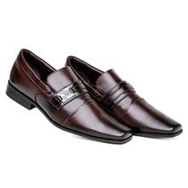 Sapato Social Masculino Clássico Confortável Café
