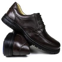 Sapato Social Masculino Confort Floater Bico Redondo Couro Sapato Social Masculino Confort Floater Bico Redondo Couro