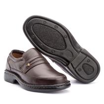 Sapato Social Masculino Confortável Anatomic Gel Couro IGO FRANCA